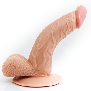 5.7 inch Natuarl Feel Flesh Realistic Dildo with Strong Suction Cup