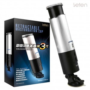 LETEN Retractable Male Powerful Real skin Masturbator realistic vagina for Men