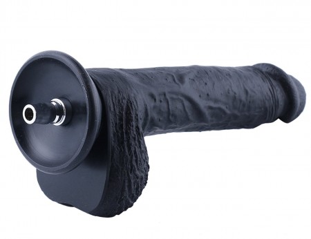 9 Inches Flexible Sex Attachments Super High Simulation Dildo - Black