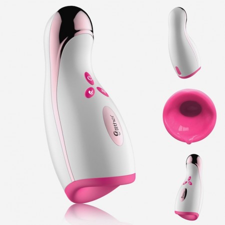 Automatic Heating Oral 7 frequency Vibrating Male Masturbator  Pulse Machine Sex Toy For man