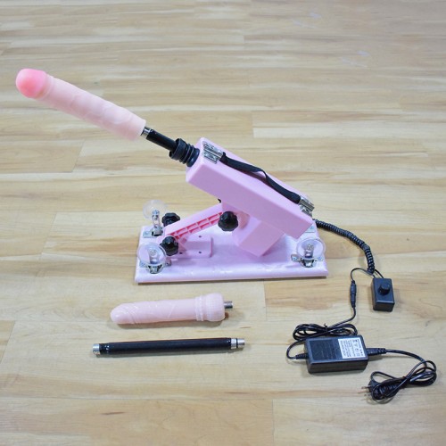 Pink Automatic Masturbator Sex Machine with Super Big Dildo