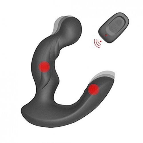 Dual Motors Anal Plug Vibrating Prostate Massager Stimulation for Male 