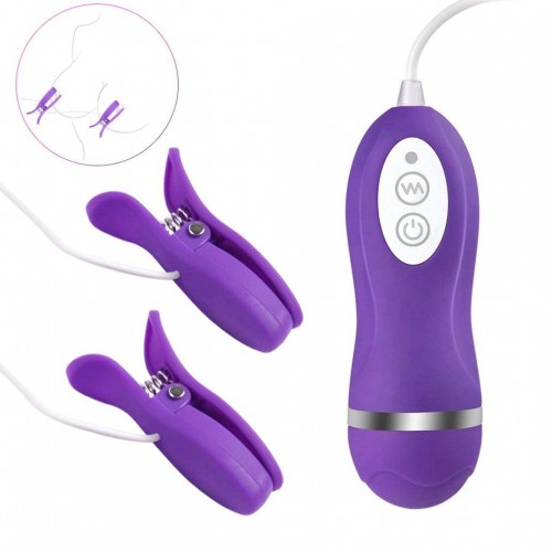 Remote Control Nipple Clip Vibrating Clamps Nipple Stimulator For Couples
