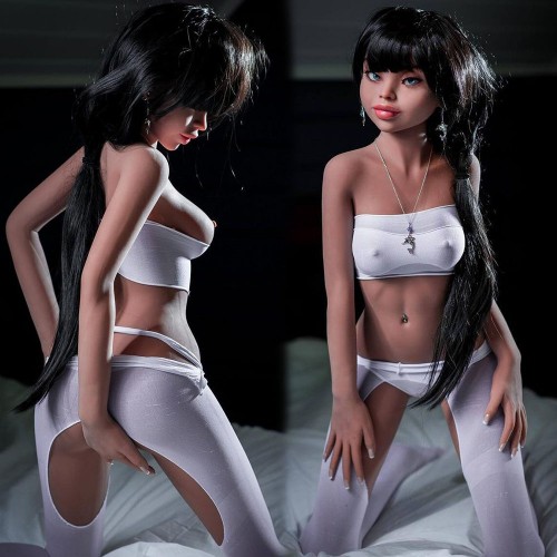 141cm Little Breast Lifelike TPE Realistic  Love Doll Real 3 Holes Silicone Sex Doll Heidi