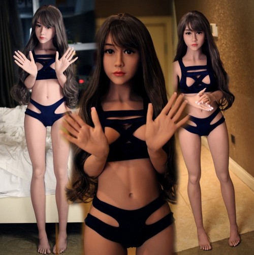 148cm 4.85ft Real TPE Lifelike 3 Holes Love Doll Adult Solid Silicone Sex Doll