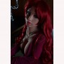 155cm 5.08ft Silicone Lifelike Red Hair Girl Real Sex Doll 3 Holes Realistic Adult Love Doll Allison