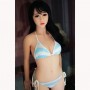 153cm 5.02ft Life Size Asian Japannes Love Doll Realistic Silicone 3 Holes TPE Sex Doll Anelyse