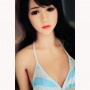 153cm 5.02ft Life Size Asian Japannes Love Doll Realistic Silicone 3 Holes TPE Sex Doll Anelyse