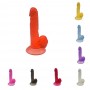 7.5 inch Realistic Dildo Natural with a Suction Cup Base - Red