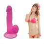 7.5 inch Realistic Dildo Natural with a Suction Cup Base - Pink