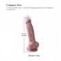 Premium Silicone Dildo, Realistic Penis With Suction Cup (Small)