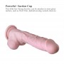 Premium Silicone Dildo,Realistic Penis With Suction Cup (Large)