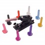 Automatic Sex Machine with 7.5 inch Colourful Jelly Realistic Dildo