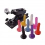 Upgrade  Sex Machines with 7.5 inch Colourful Jelly Realistic Dildo