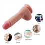 8.6 Inches Double Layered Super High Simulation Silicone Dildo - Flesh
