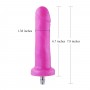 Silicone Anal Dildo for Hismith Sex Machine with Quick Air Connector