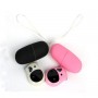 Cute Cow Pattern Waterproof Vibrating Bullet Egg 20-Mode White+Black