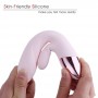 Waterproof Rabbit Vibrator with heat, Rechargeable Silicone Personal Massager Dual Motor 10 speed for Woman (Lightpink)