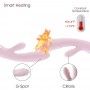 Waterproof Rabbit Vibrator with heat, Rechargeable Silicone Personal Massager Dual Motor 10 speed for Woman (Lightpink)