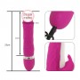 Multi Speed Rechargeable Silicone G-spot Rabbit Vibrator Large Dildo for Women (pink)