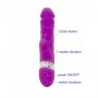 Multi Speed Rechargeable Silicone G-spot Rabbit Vibrator Large Dildo for Women (pink)