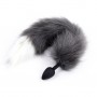 Faux Fox Tail Anal Plug Silicone Anal Butt Plug For Women