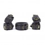 Soft Leather Submissive Wrist Ankle Restraints and Handler's Collar kits