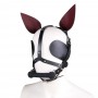 Genuine Leather Sexy Rabbit Bondage Mask Cute Cosplay Costume For Couples