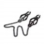 Women Metal Chain Nipple Clamp Clip Fetish Toy For Female