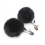 Plush Ball Fetish Breast Nipple Clamps Clips Flirting Sex Toys For Couples