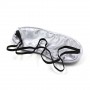 Black Silver Lace Satin Blindfold Handcuffs And Whip For Couples Foreplay