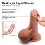 Flexible Ultra Realistic Dildo 8.7 Inches King Cock With Lubricant For Female