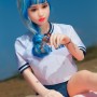 Thin Body Shemale Sex Doll 141cm  Small Breasts