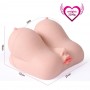 Dual Channel Soft Big Boobs Torso Sex Toy