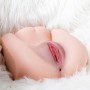 Realistic 3D Big Ass Male Masturbator Sucking Cup Artificial Two Channel Woman Vagina Pussy Anal Adult Sex Toys Doll For Men