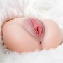 Realistic Ass 3D Silicone Vagina Anal Artificial Pussy Double Channels Tight Vagina Anus Male Adult Sex Toys Masturbator for man