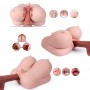 Dual Channel Soft Big Boobs Torso Sex Toy