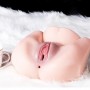 Realistic 3D Big Ass Male Masturbator Sucking Cup Artificial Two Channel Woman Vagina Pussy Anal Adult Sex Toys Doll For Men